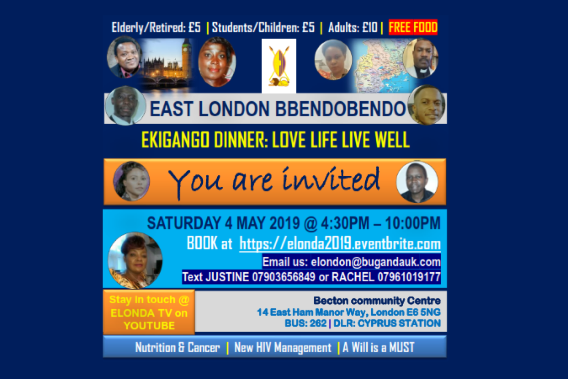East London Bendobendo - Ekigango Dinner - 2019